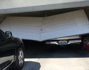 Garage Door Wind Damage - Martin Garage Door of Nevada